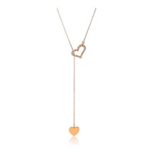 Kuyumcudukkani Kalp Sallantılı Şal Kolye-37231-r Rose Gold