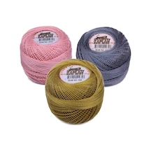 Tedar 3 Adet Kaplan Etamin Ve Kanaviçe İpi 8 No Kod/renk: 1016 - 319 - 580 - Ryl Najmaddin (No:1) 8.5Cm X 10.5 Cm