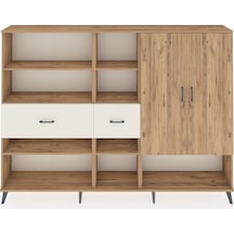 Arges Dolap 10 Raflı 2 Çekmeceli 2 Kapaklı 220x30x163 Çam-çam/ayt Çam-çam/aytaşı
