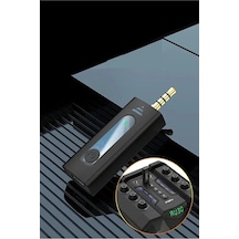 K35 Yaka Mikrofonu 3.5mm Jack Girişli Kablosuz Yaka Mikrofonu Wireless Aux Giriş Kamera Araç Hoparlör Telefon Ses Aktarımı