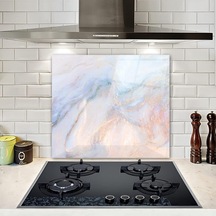 Decorıta Supreme Mermer Görünümlü / Cam Ocak Arkası Koruyucu 52cm X 60cm