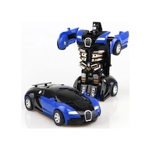 Robot Çek Bırak Araba 1:32 Kendinden Robota Dönüşebilen Araba - Çek Bırak Robota Dönüşen Araba