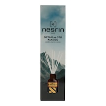 Nesrin Amber 50 Ml Çubuklu Oda Ve Oto Kokusu Reed Diffuser, Kalıcı Ortam Kokusu - 8690352954100k