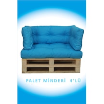 Dış Ve Iç Mekan Palet Bahçe Balkon Havuz Başı Yer Minderi Koltuk Minderi Takımı Turkuaz Model