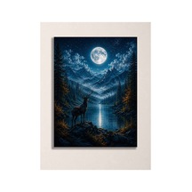 Geyik Ve Dolunay Baskılı Metal Tablo Wall Art Çok Renkli - 907854091 Çok Renkli - 907854091 Çok Renkli
