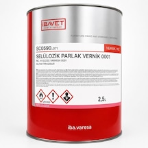 İbavet Selülozik Parlak Vernik Şeffaf 2.5 Lt