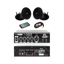 Lastvoice Black Small-1 Tavan Hoparlör Ve Anfi Ses Sistemi Paketi