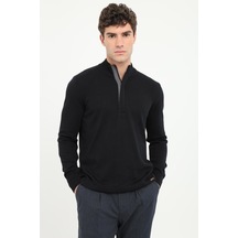 Dufy Erkek Regular Fit Siyah Triko-16929