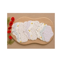 Yıkanabilir Doğal Kadın Pedi 12'li Karışık %100 Pamuk 4m+4l+4xl