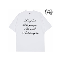 Startmore Life Fast Die Young Y2k Tee T-shirt Beyaz