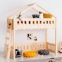Markaawm Markaawm Montessori Ranza Çocuk Karyola Oyun Evi Yatak Giraffe Akçaağaç