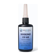 Mıxbond Uv68 Uv Yapıştırıcı 50g Camı Cama Ve Camı Metale Yapıştırıcı, Uv Işıkla Kürlenen Optik Şeffaf Endüstriyel Yapıştırıcı, Lens Cam Metal Plastik İçin Güçlü Şeffaf Uv Glue