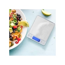 Jouis Dijital Mutfak Hassas Tartı, 3 Kg Kapasite, 0.1 Gr Hassasiyet, Lcd Ekran, Mutfak Ve Kuyumcu Terazisi Açık Bej