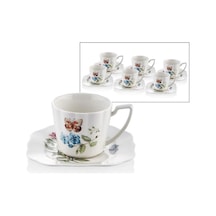 Joy Carmen Butterfly Serisi 6 Kişilik Çay Fincanı 220 Cc 1jyc-107