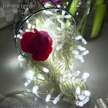 Beyaz Işıklı Vitrin Işıklandırma 100 Ampüllü Led Işık İp Led Işık