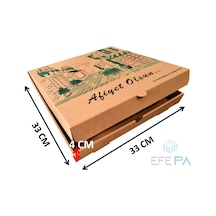 Karton Pizza Kutusu 33X33X4 Cm 100' Lü