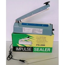 20cm Metal Gövde Poşet Ağzı Yapıştırma Kapatma Makinası Fs-200