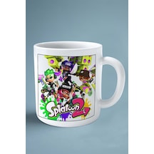 Splatoon Oyun Baskılı Kupa Bardak Çift Taraflı Baskı Kişiye Özel Model 2 Çok Renkli