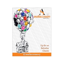 Yukarı Bak Up Ev Charm Asafaccessory Pembe