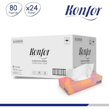 Konfor Kutu Mendil 80 Yaprak 24'lü Koli