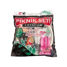 Şeylişeyler - Piknik Seti 5 Kişilik 38 Parça Hazır Set 1 Paket