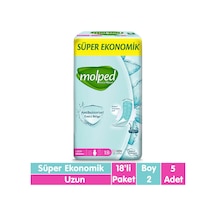 Molped Süper Ekonomik Ped Uzun 5 x 18'li