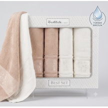 Özdilek Best Hamam Seti, Banyo Havlu Takımı-camellia Bej Krem Bej - Krem