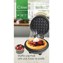 Kiwi KSM-2400W Yapışmaz Plakalı Mini Waffle Makinesi