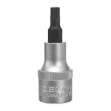 İzeltas İzeltaş 1114064006 M 6 1/2" On Iki Köşe Lokmalı Bits Uç Kısa 60 Mm , Krom, M6