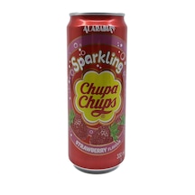 Chupa Chups Sparkling Strawberry Flavour - Çilek Aromalı Gazlı İçecek 330 Ml