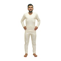 %100 Pamuk Krem Takım - Alt Üst Içlik - Interlok