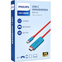 Philips Swr1650y/93 Usb-c To Hdmı 4k 60hz Adaptör Kablo + 100w Pd Şarj Desteği 2'si 1 Arada