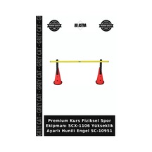 Premium Kurs Fiziksel Spor Ekipmanı Scx-1106 Yükseklik Ayarlı Hunili Engel Sc-10951 Çok Renkli