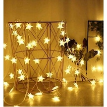 Dekoratif Yıldızlı İp Led Işık 5 Metre 220 Volt Yıldızlı Yılbaşı