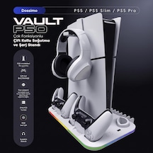 Ps5/slim/pro Soğutucu Ledli Stand Ve Joystick Şarj İstasyonu