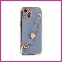 Gees Global Apple iPhone 14 Plus Uyumlu Kılıf Esila Silikon - Gri Gbzs