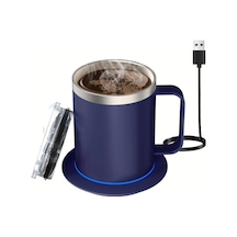 Willowhaven Royal Blue Kahve Isıtıcı Seti - Otomatik Sıcaklık Kontrollü 55 C Izolasyonlu Termos