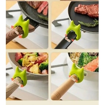 2 Adet Silikon Mutfak Spatula Tutucu Silikon Kırmızı Diğer