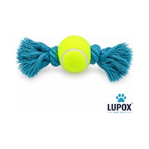 Pamuk Saçaklı Tenis Topu At-getir Ve Çekiştirme Oyuncağı Mavi