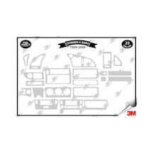 Citroen X Sara 1999-2006 Torpido Konsol Trim Göğüs Maun Kaplama Set 23 Parça Gümüş