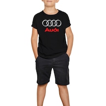 Audi Logo Siyah Çocuk Tişört