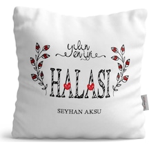 Kişiye Özel Yılın En Iyi Halası Saten Yastık