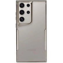 Newface Samsung Galaxy S24 Ultra Kılıf Boyi Silikon Kapak - Titan Gri