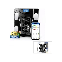 Bluetooth - Vücut Analizli Dijital Baskül Terazi Tartı 180kg/50g Yağ - Su - Kas Oran -Bmı 5047