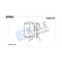 Kalorifer Radyatörü Brazing Ka 96-08 Fıesta Iv 95-02 Puma 97-02 1.3-1.6 247x198x22 Kale Radyatör 1011670/ 1113626