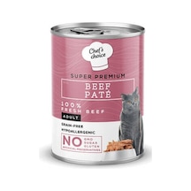 Pate Beef Biftekli Tahılsız Ezme Yetişkin Kedi Konservesi 12 Adet 400 Gr