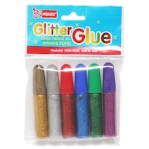 Mikro Simli Yapıştırıcı Glitter Glue 6 Gr. 6'lı