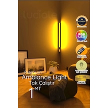 Led Abajur Aplik Gece Lambası Rgb Lambader 16 Renkli Uzaktan Kumandalı Işık 4 Animasyonlu