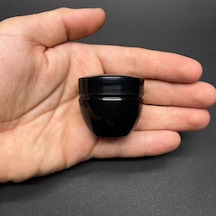 20 Ml Kapaklı Siyah Krem Kavanozu , 20 Cc Minik Pomat Kutusu , Mini Krem Kutusu X 10 Adet