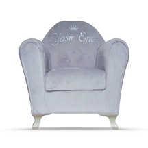 İsimli Kişiye Özel Çocuk Koltuğu 1-6 Yaş - Açık Gri